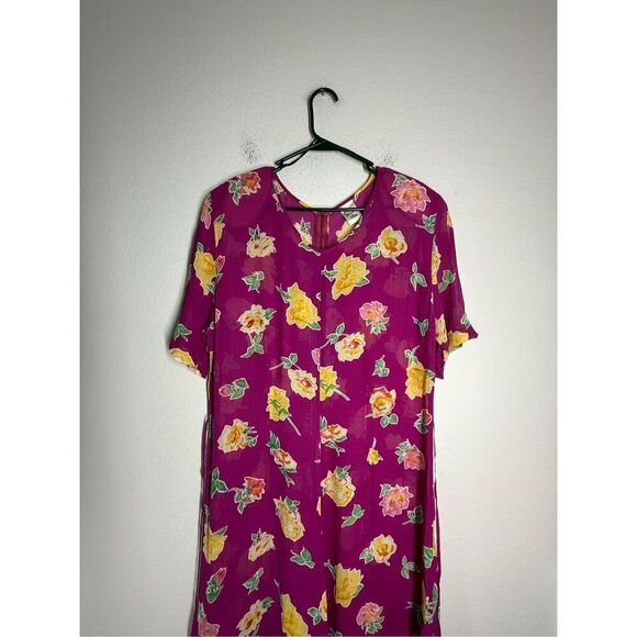 VNG Divina Of Switzerland Women’s Bohemian Floral Fusia Dress Sz 44 EU/L US*Note - Picture 2 of 13